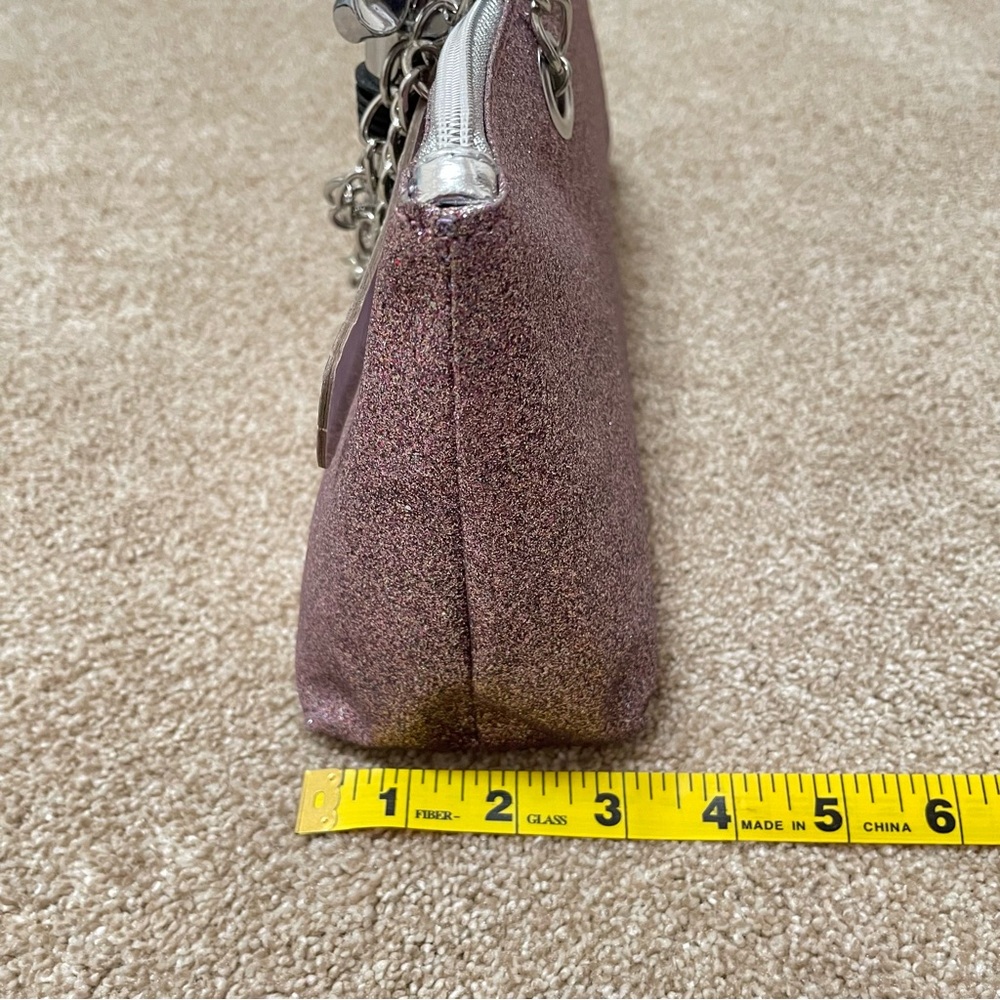 NEW Insulated Wine Bottle Carrier Bag Glitter Pink Silver Bow Stopper Bride - Picture 12 of 13
